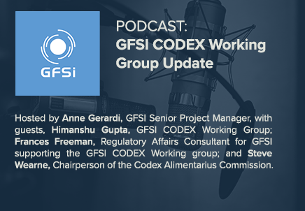 GFSI CODEX Working Group Update